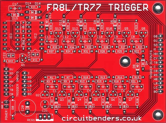 FR8L - TR77 trigger interface PCB